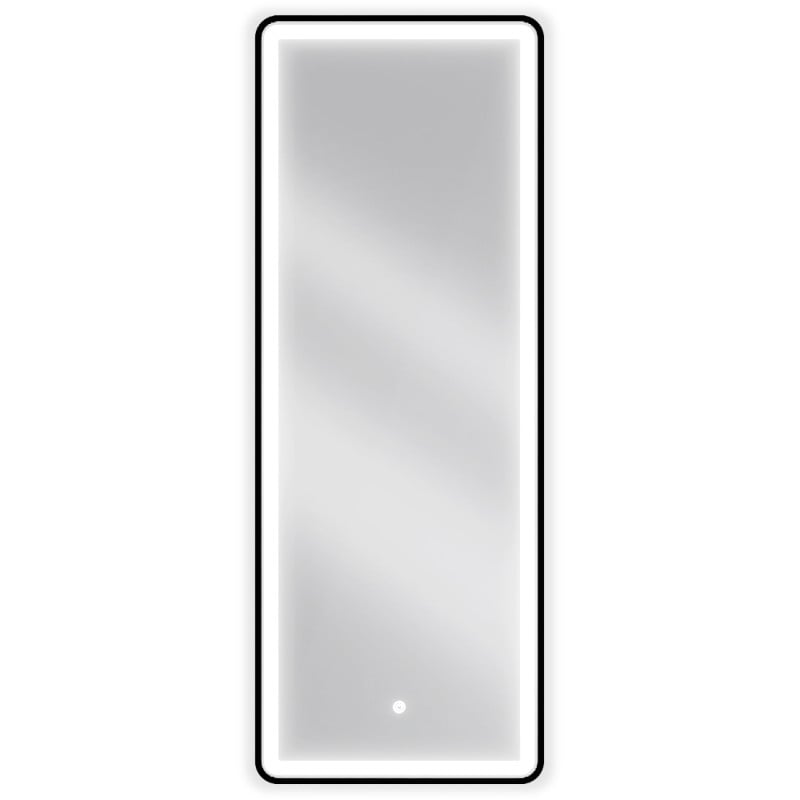 Mexen Coro oglindă de baie iluminată 45 x 120 cm, LED 6000K, anti-abur, ramă neagră - 9817-045-120-611-70