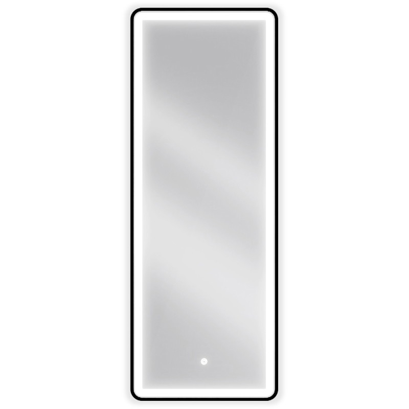 Mexen Coro oglindă de baie iluminată 45 x 120 cm, LED 6000K, anticeață, ramă neagră - 9817-045-120-611-70