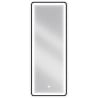 Mexen Coro oglindă de baie iluminată 45 x 120 cm, LED 6000K, anti-abur, ramă neagră - 9817-045-120-611-70