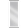 Mexen Coro oglindă de baie iluminată 45 x 120 cm, LED 6000K, anti-aburire, ramă neagră - 9817-045-120-611-70