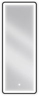 Mexen Coro oglindă de baie iluminată 45 x 120 cm, LED 6000K, anti-aburire, ramă neagră - 9817-045-120-611-70