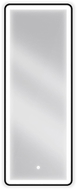 Mexen Coro oglindă de baie iluminată 45 x 120 cm, LED 6000K, anticeață, ramă neagră - 9817-045-120-611-70