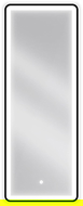 Mexen Coro oglindă iluminată de baie 45 x 120 cm, LED 6000K, anti aburire, ramă neagră - 9817-045-120-611-70 Mexen Coro oglindă iluminată de baie 45 x 120 cm, LED 6000K, anti aburire, ramă neagră - 9817-045-120-611-70