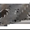 Mexen Reni oglindă iluminată de baie, rotunde 90 cm, LED 6000K, anti aburire, ramă neagră - 9812-090-090-611-70