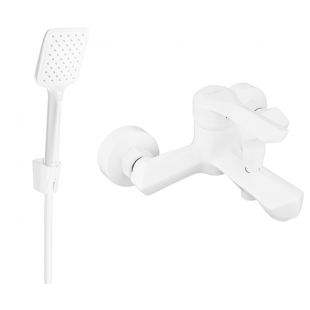 Mexen Sabre R62 baterie de cadă cu set de duș, albă - 7213R62-20
