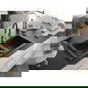 Mexen Mario Chiuvetă de granit cu 2 compartimente și baterie de bucătărie Aster, Neagră/Argintiu metalic - 6504-73-73450-07-B