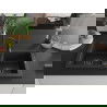 Mexen Mario 2-medencés gránit mosogató konyhai csapteleppel Aster, Fekete/Fém ezüst - 6504-73-73450-70-B