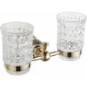 Cupa dublă pentru periuțe de dinți Mexen Estela, aurie - 7011552-50