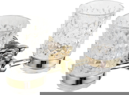 Mexen Estela pahar dublu pentru periuțe de dinți, auriu - 7011552-50