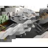 Mexen Mario Chiuvetă de granit cu 2 compartimente și baterie de bucătărie Aster, Neagră/Auriu metalic - 6504-75-73450-07-B