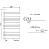 Mexen Neptun radiator de baie 900 x 500 mm, 369 W, alb - W101-0900-500-00-20