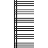 Mexen Neptun dekoratív fürdőszobai radiátor 1200 x 500 mm, 456 W, fekete - W101-1200-500-00-70