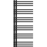 Mexen Neptun fürdőszobai radiátor 1200 x 500 mm, 456 W, fekete - W101-1200-500-00-70
