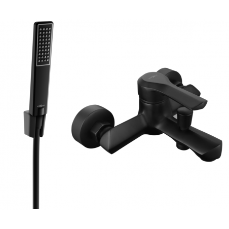 Mexen Sabre R72 kád csaptelep zuhanykészlettel, fekete - 7213R72-70