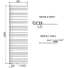 Mexen Neptun radiator de baie decorativ 1600 x 500 mm, 662 W, alb - W101-1600-500-00-20