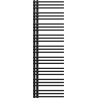 Mexen Neptun fürdőszobai radiátor 1600 x 500 mm, 662 W, fekete - W101-1600-500-00-70