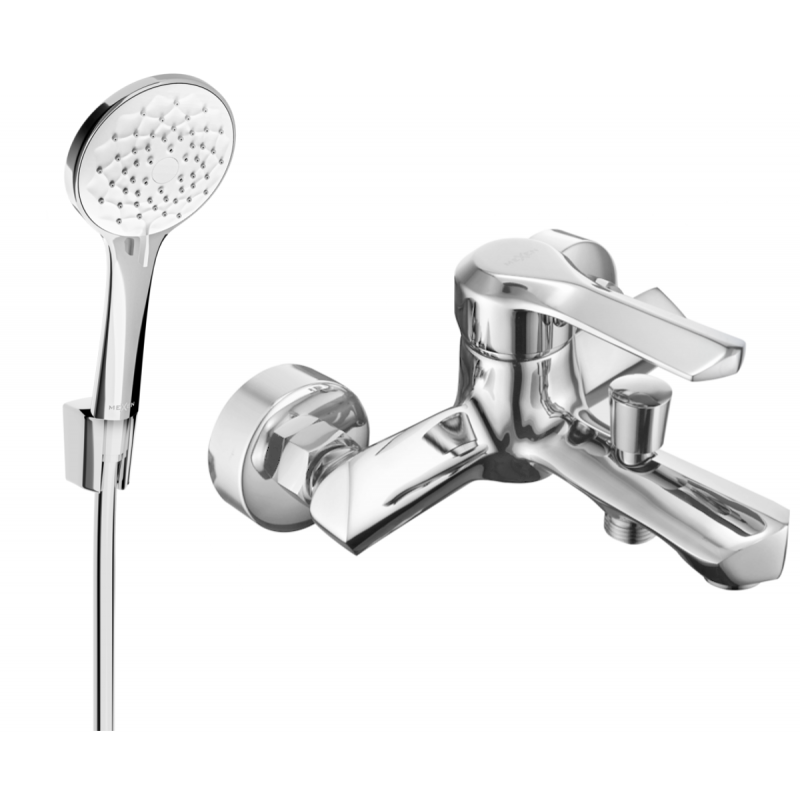 Mexen Sabre R74 baterie de cadă cu set de duș, crom - 7213R74-00