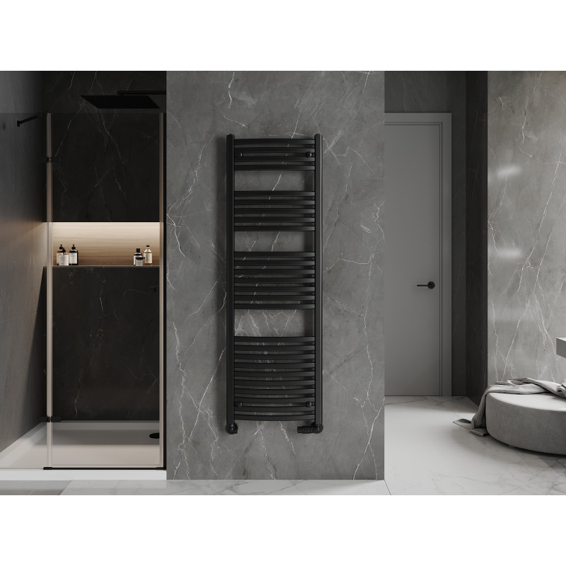 Mexen Helios fürdőszobai radiátor 1500 x 500 mm, 676 W, fekete - W103-1500-500-00-70