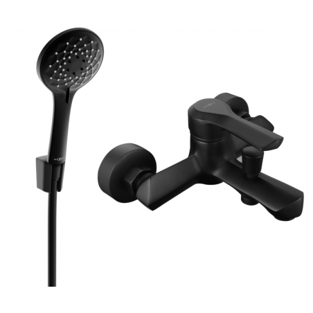 Mexen Sabre R74 baterie de baie cu set de duș, neagră - 7213R74-70