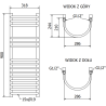 Mexen Eros radiator baie 900 x 318 mm, 315 W, negru - W112-0900-318-00-70