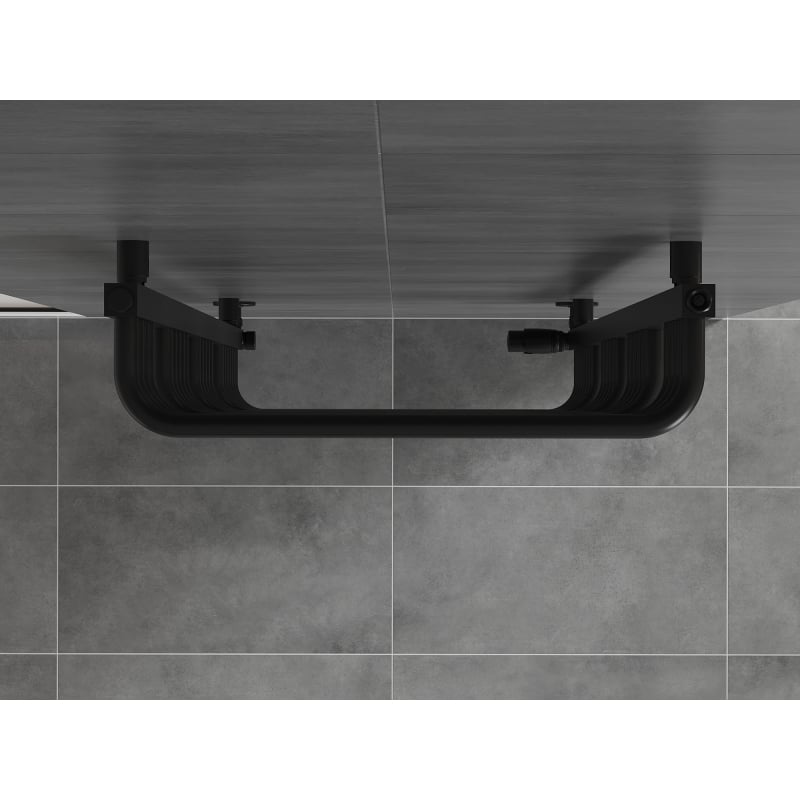 Mexen Apollo 660 x 550 mm-es, 386 W-os fekete fürdőszobai radiátor - W117-0660-550-00-70