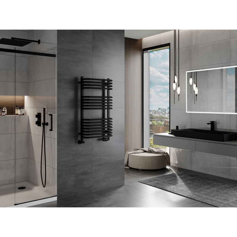 Mexen Apollo radiator pentru baie 860 x 450 mm, 424 W, negru - W117-0860-450-00-70