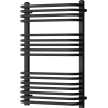 Mexen Apollo 860 x 550 mm-es fürdőszobai radiátor, 481 W, fekete - W117-0860-550-00-70