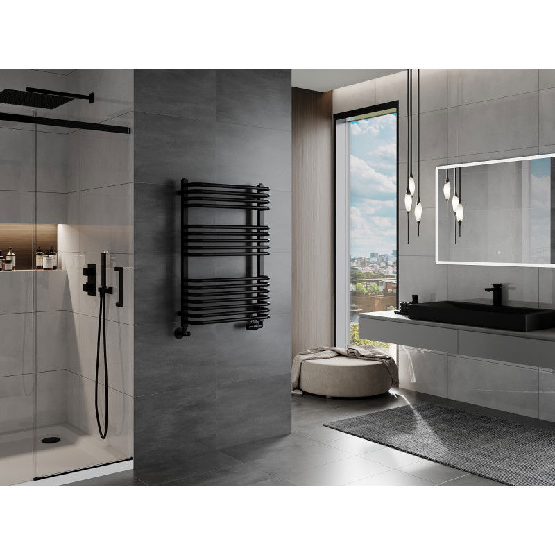 Mexen Apollo fürdőszobai radiátor 860 x 550 mm, 481 W, fekete - W117-0860-550-00-70