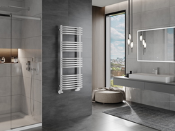 Mexen Apollo fürdőszobai radiátor 1210 x 450 mm, 566 W, fehér - W117-1210-450-00-20