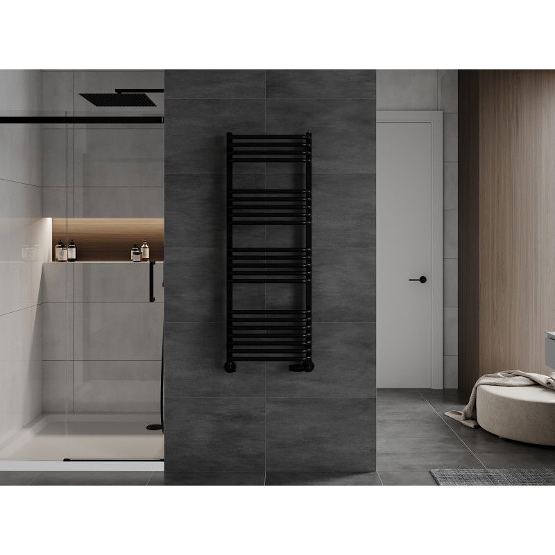 Mexen Apollo fürdőszobai radiátor 1210 x 450 mm, 566 W, fekete - W117-1210-450-00-70