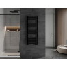 Mexen Apollo 1210 x 450 mm-es fürdőszobai radiátor, 566 W, fekete - W117-1210-450-00-70
