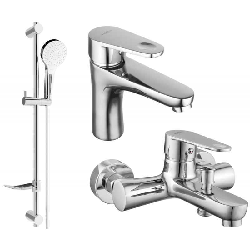 Mexen Kama Set cadă DF05, crom - 72503DF05-00