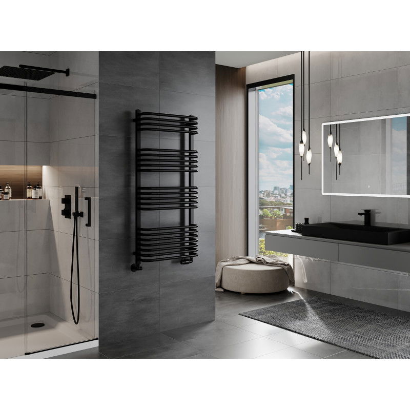 Mexen Apollo radiator de baie 1210 x 550 mm, 641 W, negru - W117-1210-550-00-70