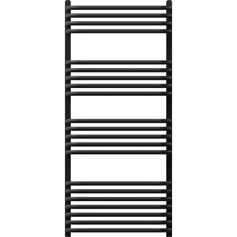 Mexen Apollo fürdőszobai radiátor 1210 x 550 mm, 641 W, fekete - W117-1210-550-00-70