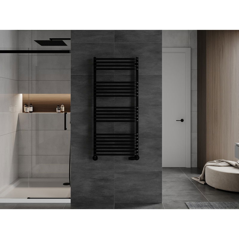 Mexen Apollo fürdőszobai radiátor 1210 x 550 mm, 641 W, fekete - W117-1210-550-00-70