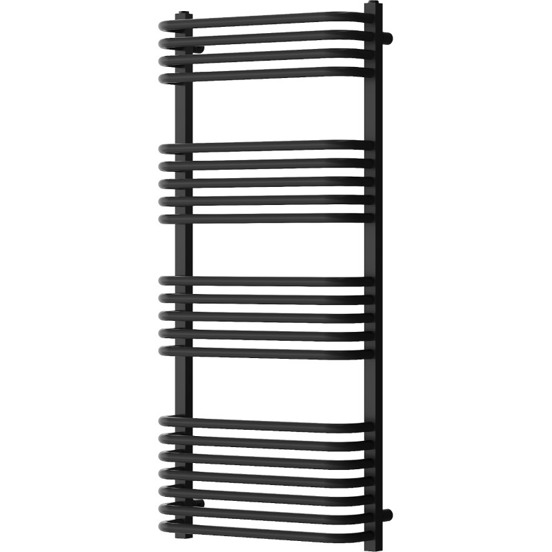 Mexen Apollo 1210 x 550 mm-es fürdőszobai radiátor, 641 W, fekete - W117-1210-550-00-70