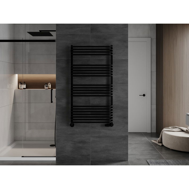 Mexen Apollo fürdőszobai radiátor 1210 x 650 mm, 713 W, fekete - W117-1210-650-00-70