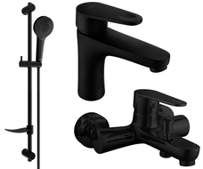 Mexen Kama DF05 set de baie, negru - 72503DF05-70