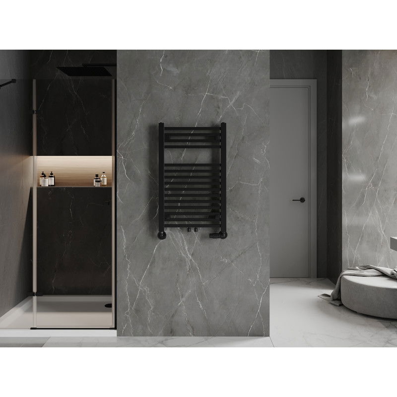 Mexen Pluton fürdőszobai radiátor 800 x 500 mm, 410 W, fekete - W106-0800-500-00-70