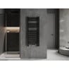 Mexen Pluton 1200 x 500 mm-es, 625 W-os, fekete fürdőszobai radiátor - W106-1200-500-00-70