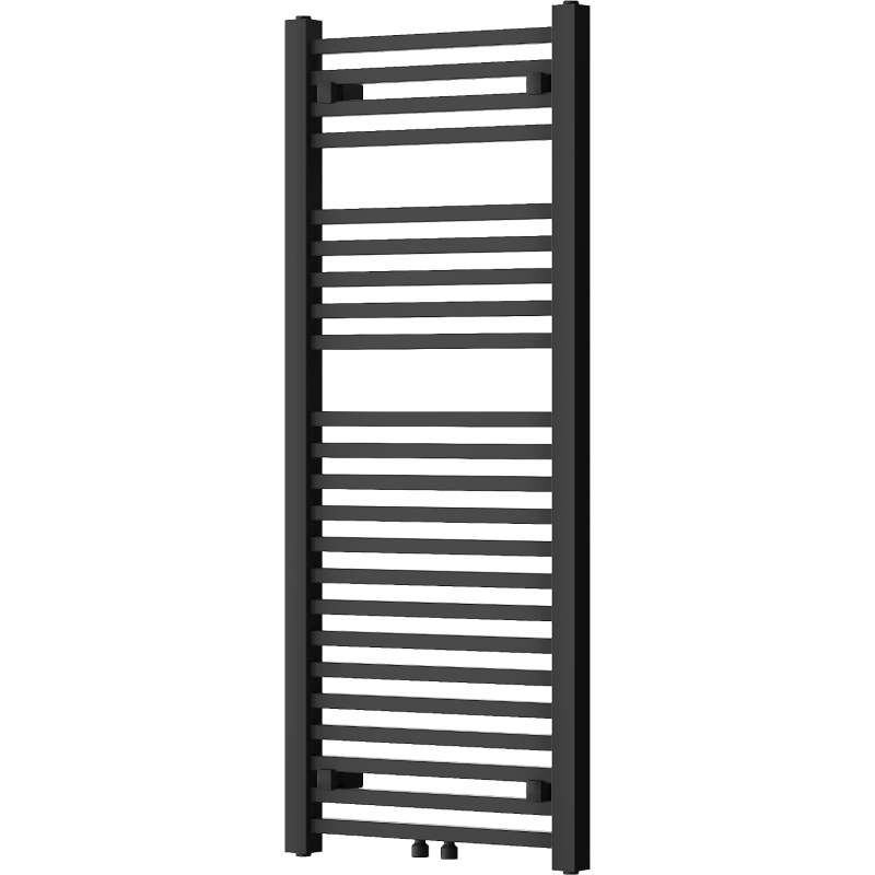 Mexen Pluton 1200 x 500 mm-es, 625 W-os, fekete fürdőszobai radiátor - W106-1200-500-00-70