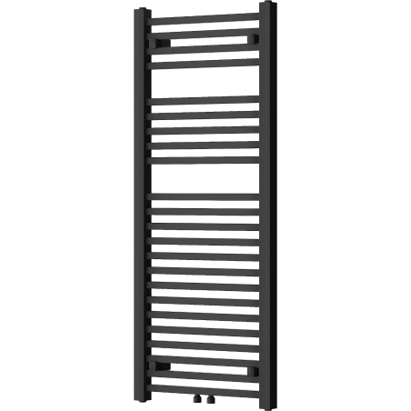 Mexen Pluton 1200 x 500 mm-es, 625 W-os, fekete fürdőszobai radiátor - W106-1200-500-00-70