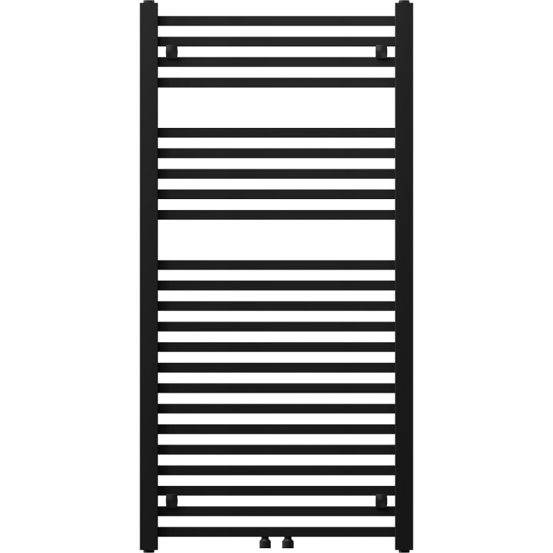 Mexen Pluton fürdőszobai radiátor 1200 x 600 mm, 726 W, fekete - W106-1200-600-00-70