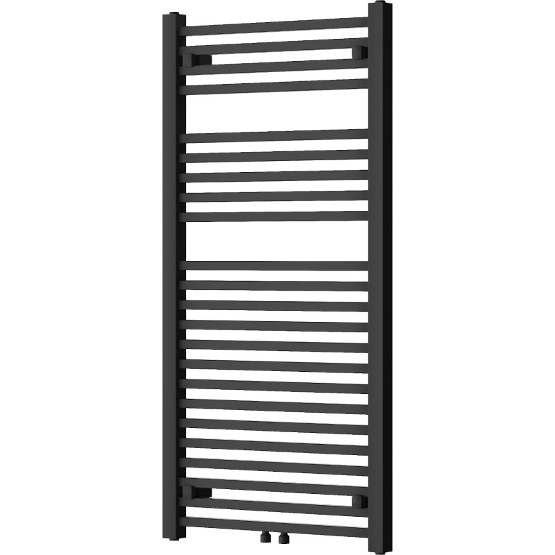 Mexen Pluton 1200 x 600 mm-es fürdőszobai radiátor, 726 W, fekete - W106-1200-600-00-70