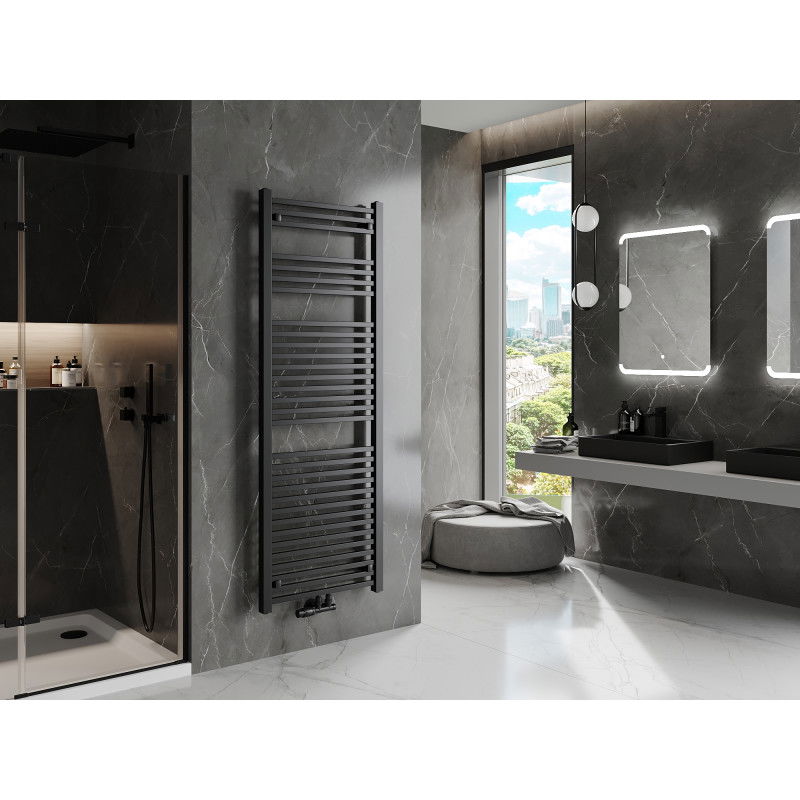 Mexen Pluton radiator de baie 1700 x 600 mm, 991 W, negru - W106-1700-600-00-70