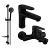 Mexen Kama DF75 set cadă, negru - 72503DF75-70