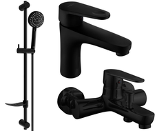 Mexen Kama DF75 set pentru cadă, negru - 72503DF75-70