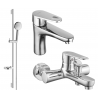 Mexen Kama Set de baie DS75, crom - 72503DS75-00