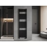 Mexen Uran fürdőszobai radiátor 1800 x 500 mm, 801 W, fekete - W105-1800-500-00-70