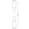 Mexen furtun de duș 125 cm, Crom - 79425-00